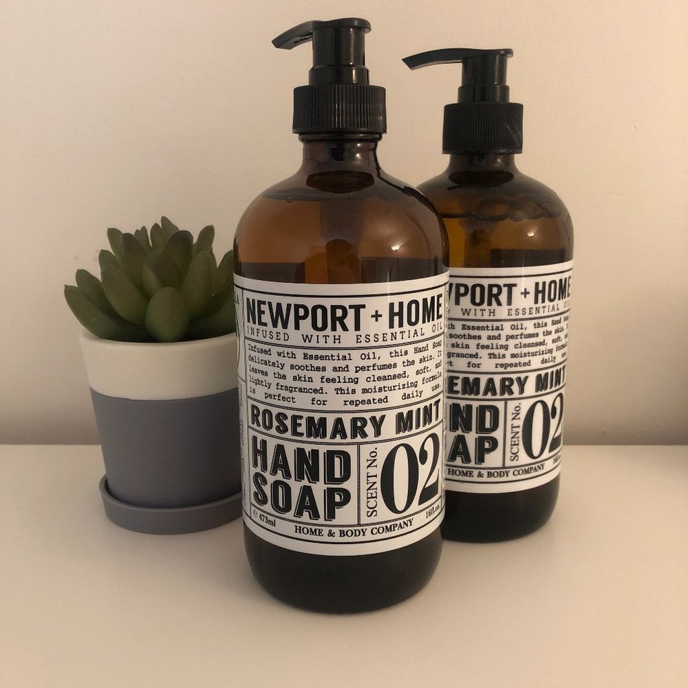Newport and Home Rosemary Mint Hand Soap 16oz (2-Pack)